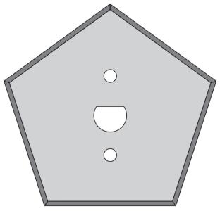Cuchilla pentagonal